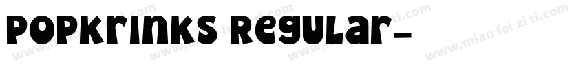 PopKrinks Regular字体转换